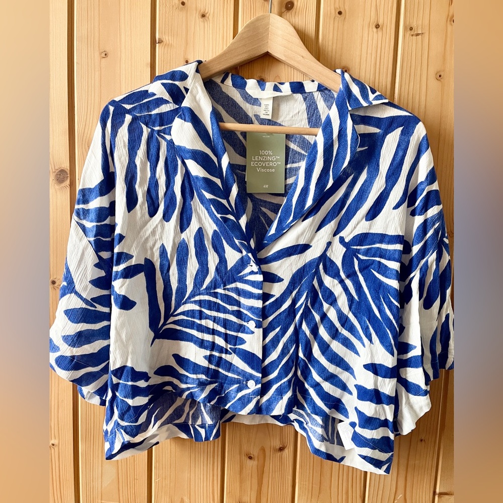 H & M tropical Blouse